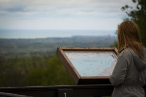 Luensman Overlook with map