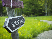 Boutwell Hill horse trail sign