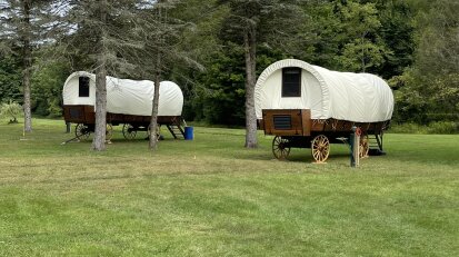 Conestoga Wagon Bison Trace Luxury Campgrounds