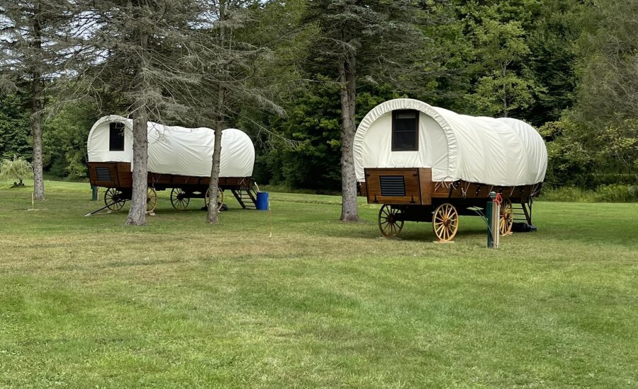 Conestoga Wagon Bison Trace Luxury Campgrounds