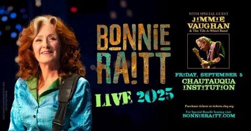 Bonnie Raitt Live 2025 Friday September 5 Chautauqua Institution