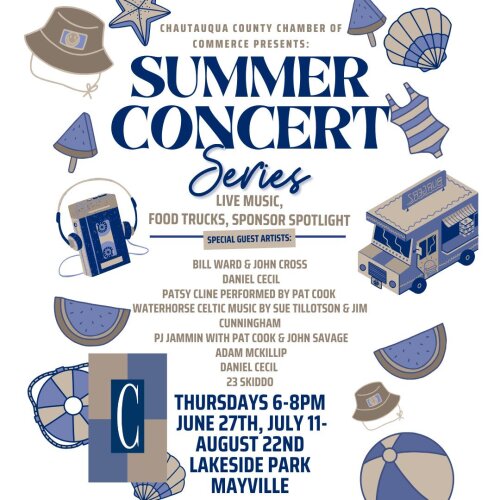 Summer Concert Series Lakeside Park Mayville Chautauqua County Chamber of Commerce