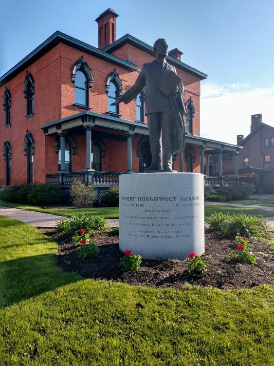 Robert H. Jackson Statue in Jamestown