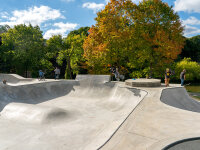 JTNY Power House Skate Park Skaters Standing