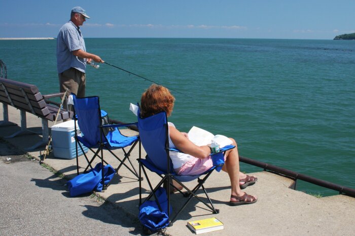 Fishing Dunkirk Pier