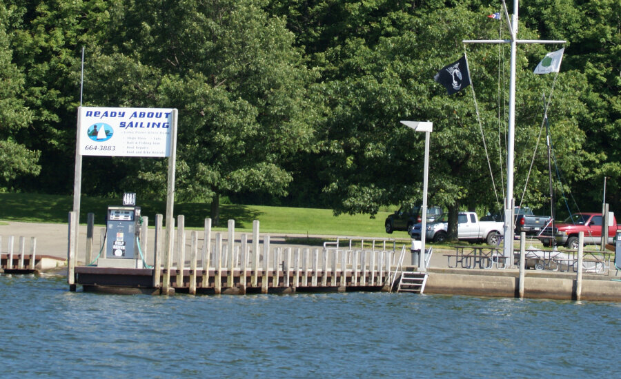 Long Point State Park boat launch and marina