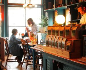 Interior photo of the bar at Stedman Corners.