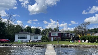 Lakefront Cottages view from lake