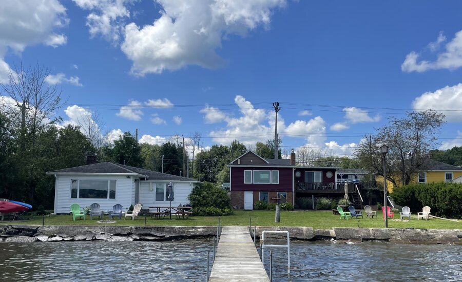 Lakefront Cottages view from lake