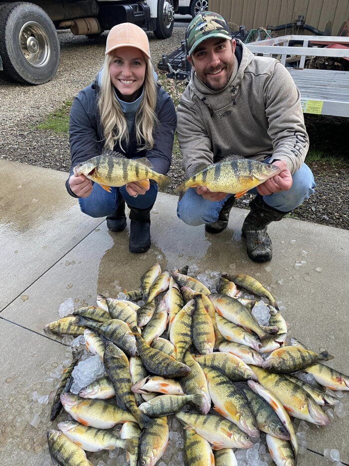 Brock and Julia Windoft, nice Lake Erie perch