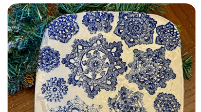 Snowflake Plate Friday November 22