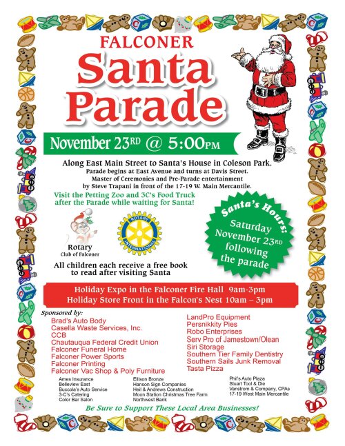 Falconer Santa Parade November 23