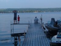 hadley bay dock at dusk