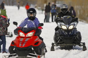 Snowmobilers in Chautauqua County