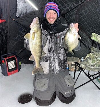 2022-PR1 Chautauqua CVB - Pic 2 of 2, Chautauqua Lake offers walleye and crappie to lucky winter anglers