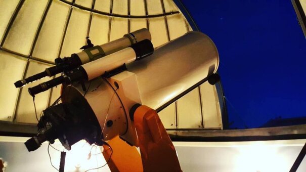 Telescope at the Martz Observatory.