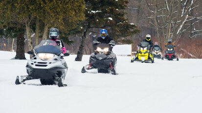 Snowmobilers in Chautauqua County