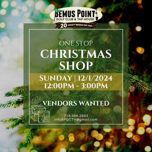 Bemus Point Golf Club and Tap House One Stop Christmas Shop