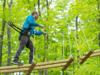 Man on Adventure Course