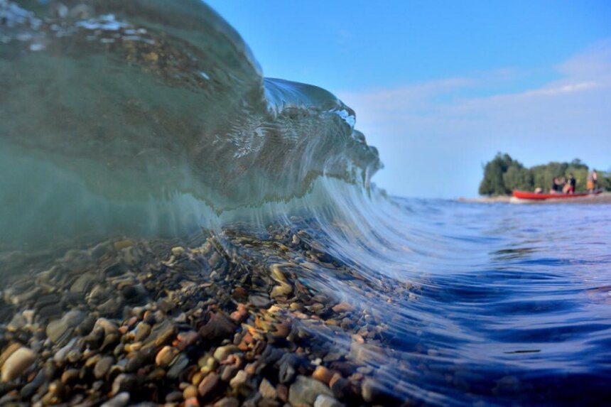 Clear Lake Erie - Blue Mind - by karenglosserphotography