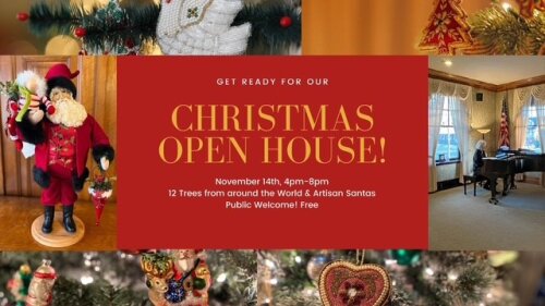 marvin house Christmas open house