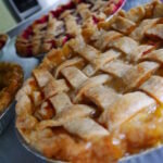 Pies cooling at Portage Pies in Westfield