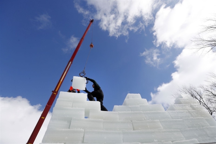 mayville ice castle 2018 by The Buffalo News