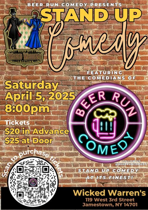 Beer Run Comedy Wicked Warren's