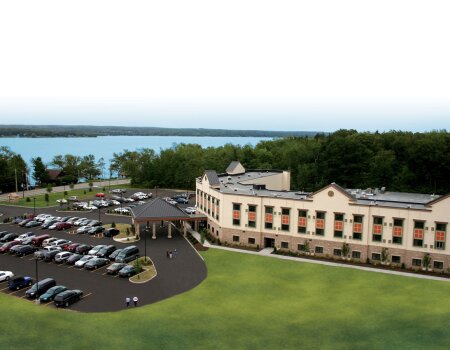 Aerial View Chautauqua Suites