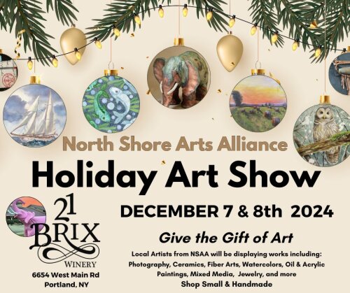 North Shore Arts Alliance Holiday Art Show December 7 and 8 21 Brix Winery