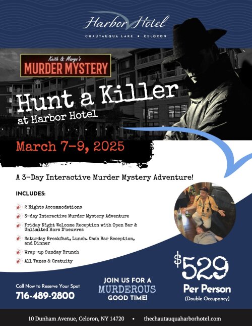 Hunt a Killer at Chautauqua Harbor Hotel 2025