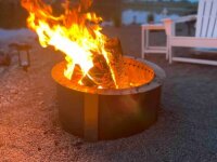 Blue Canoe Lake Cottage firepit