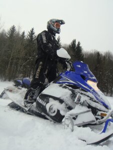 Snowmobiler in Chautauqua County