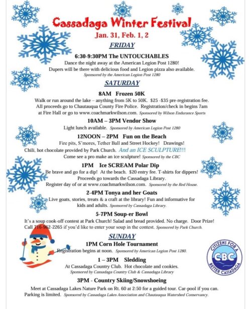 Cassadaga Winter Festival Jan 31 Feb 1 2