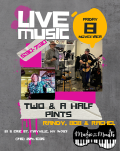 Two and a Half Pints at Music for Your Mouth November 8