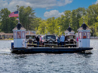 Classic Cars on Bemus Point Stow Ferry in 2023