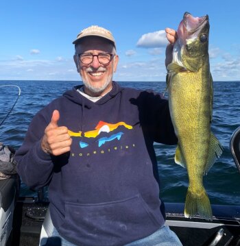 Dave Figura with walleye