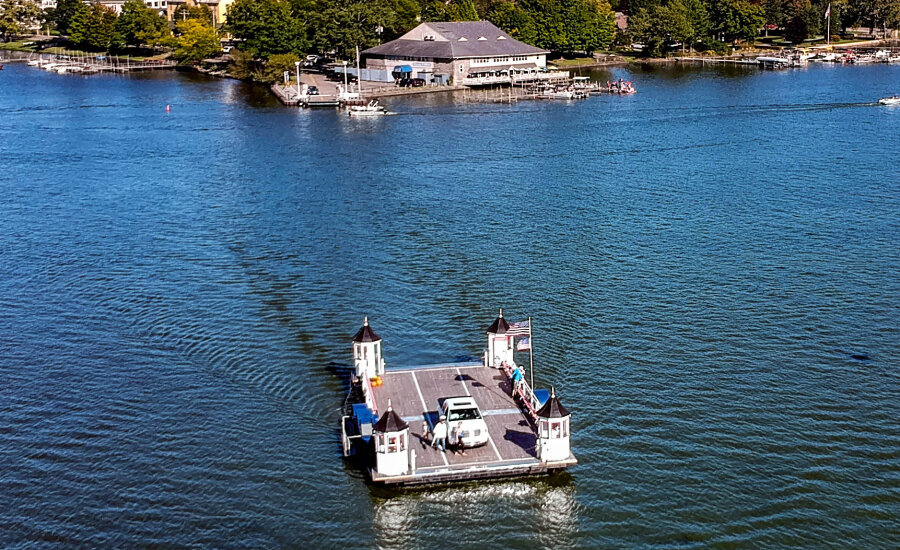 Bemus Point Stow Ferry aerial