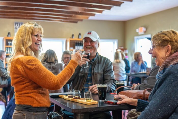 group wine tasting