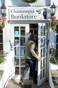 Frontdoor of the Chautauqua Bookstore.