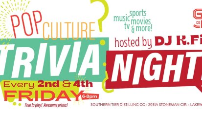 Southern Tier Distilling Co Pop Culture Trivia Night