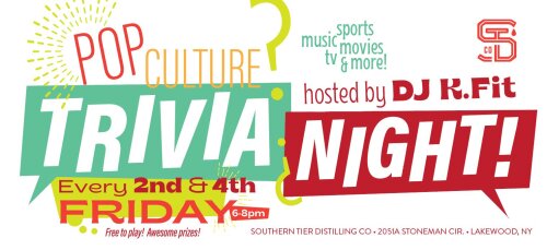 Southern Tier Distilling Co Pop Culture Trivia Night