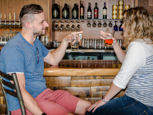 Couple Drinking at Southern Tier Brewing Company