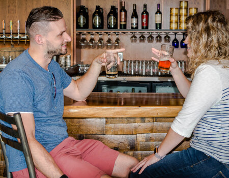 Couple Drinking at Southern Tier Brewing Company