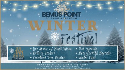 Bemus Point Golf Club and Tap House Winter Festival January 2025