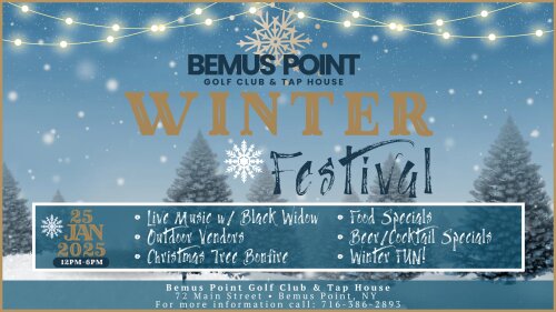 Bemus Point Golf Club and Tap House Winter Festival January 2025