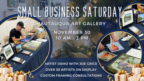 Small Business Saturday Chautauqua Art Gallery November 30 2024