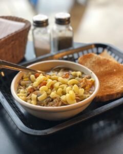 Delish soup being served at the Upper Crust in Fredonia.