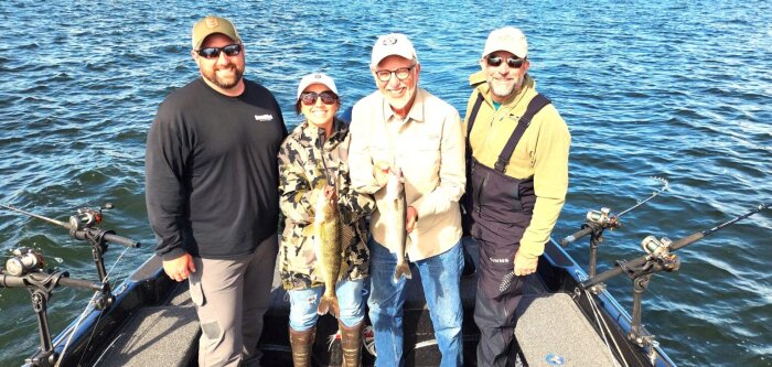 Chautauqua Lake fishing group photo by Dave Figura