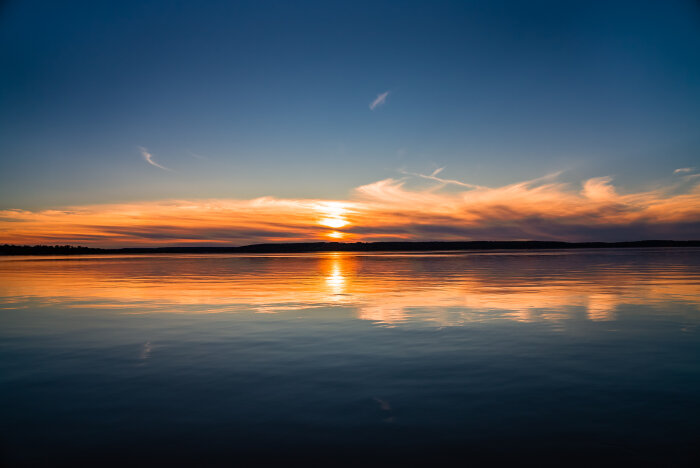 sunrise on chq lake